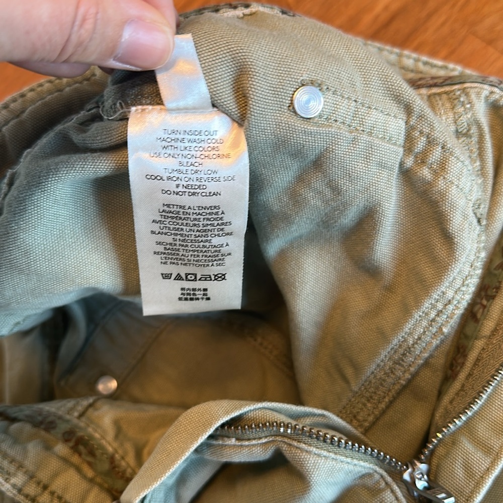 Anthropologie Crop Cargo Pants, 10 petite - Picture 6 of 7